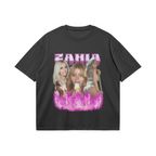T-shirt noir oversize imprimé Zahia Dehar